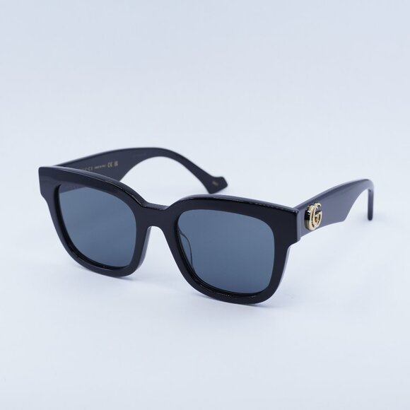 Gucci GG0998S 001 Sunglasses Black Square Frame, Grey Lenses main image 11